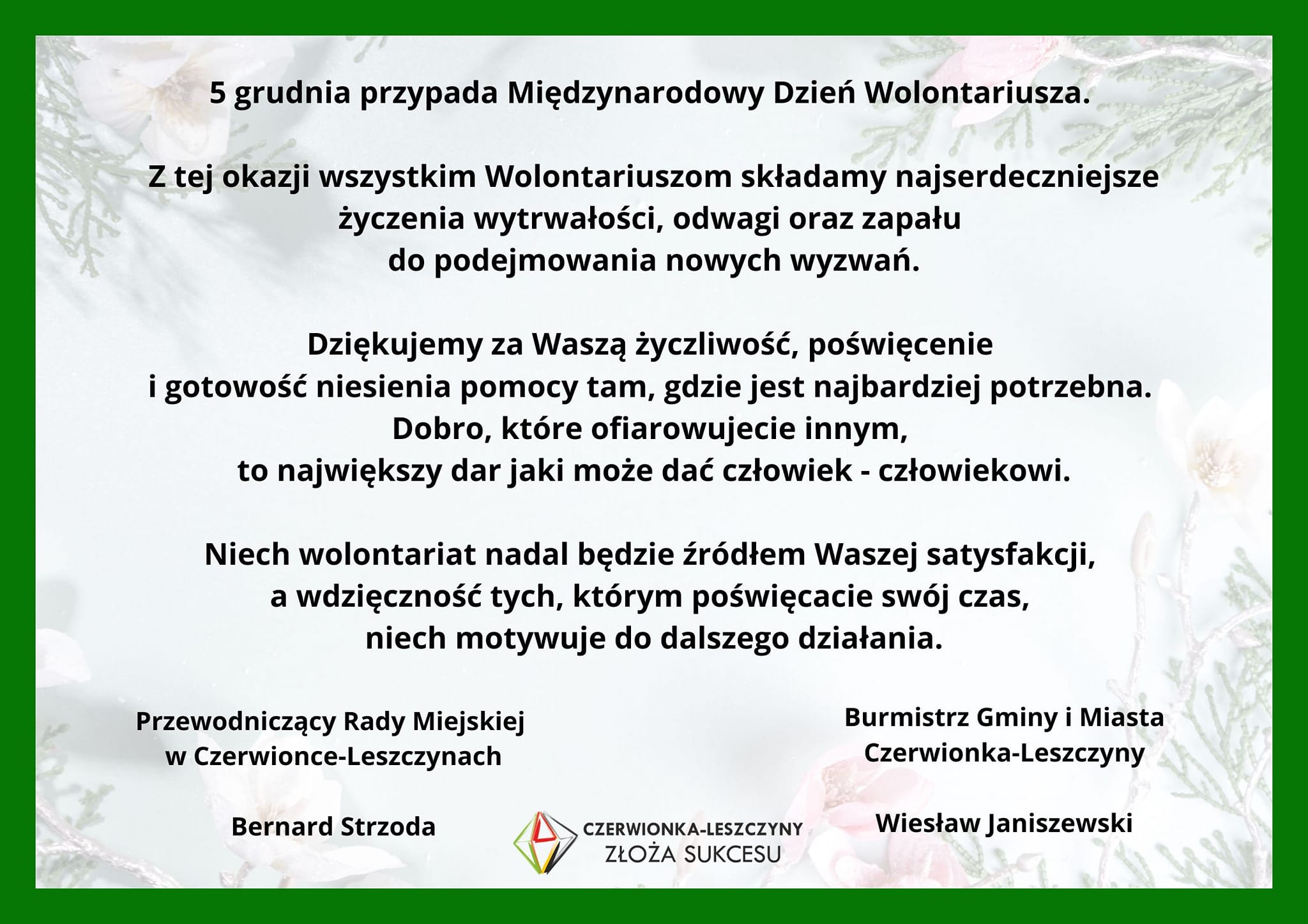 Międzynarodowy Dzień Wolontariusza